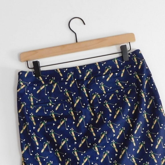 RALPH LAUREN GOLF Magnolia Skort Belmont Print Navy Blue Golfing Active Size 2 - Picture 7 of 11
